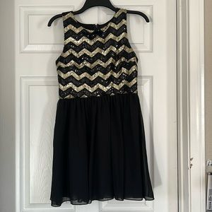 Black and gold forever 21 dress